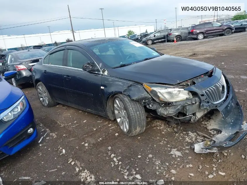 2011 Buick Regal Cxl VIN: W04G05GV9B1040565 Lot: 42592669