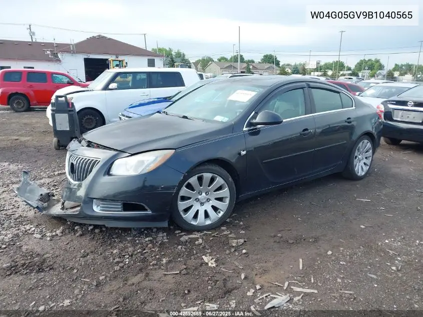 2011 Buick Regal Cxl VIN: W04G05GV9B1040565 Lot: 42592669