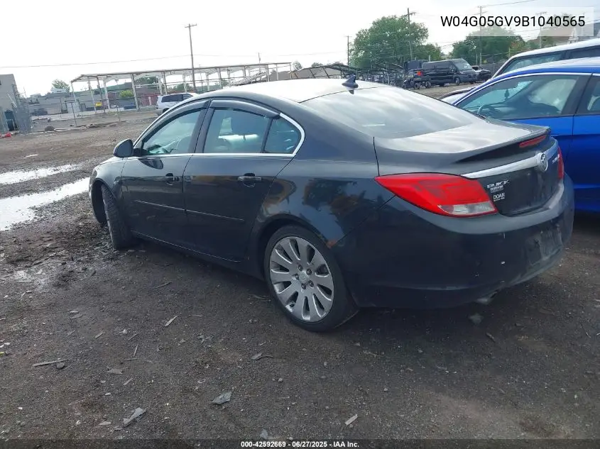 2011 Buick Regal Cxl VIN: W04G05GV9B1040565 Lot: 42592669