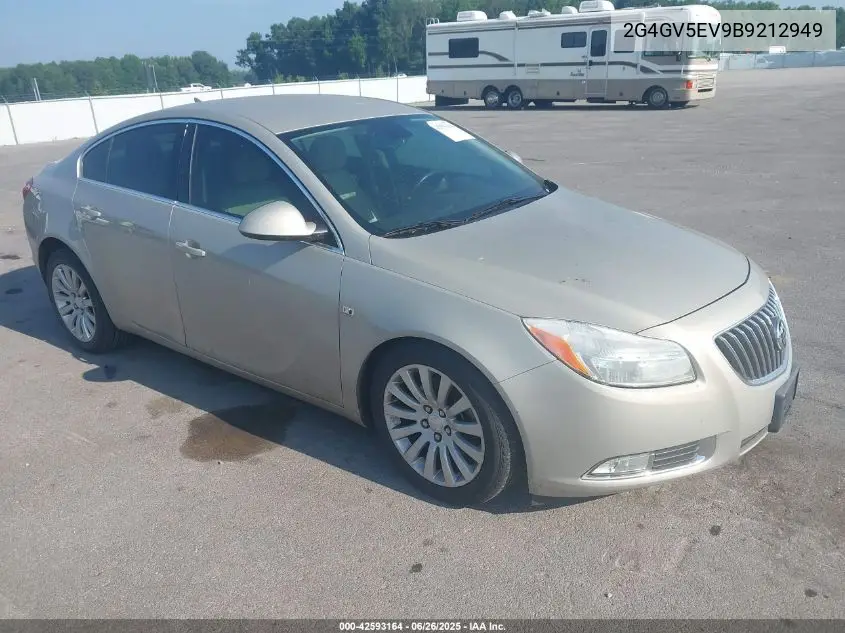 2011 Buick Regal Cxl Turbo Oshawa VIN: 2G4GV5EV9B9212949 Lot: 42593164