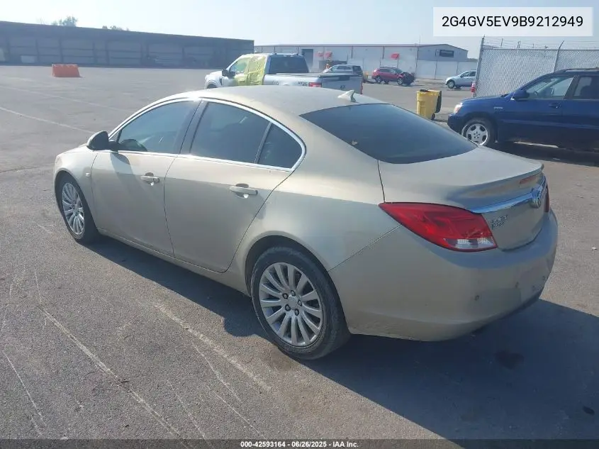2011 Buick Regal Cxl Turbo Oshawa VIN: 2G4GV5EV9B9212949 Lot: 42593164