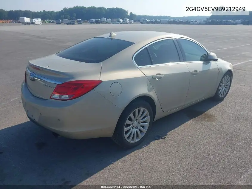 2011 Buick Regal Cxl Turbo Oshawa VIN: 2G4GV5EV9B9212949 Lot: 42593164