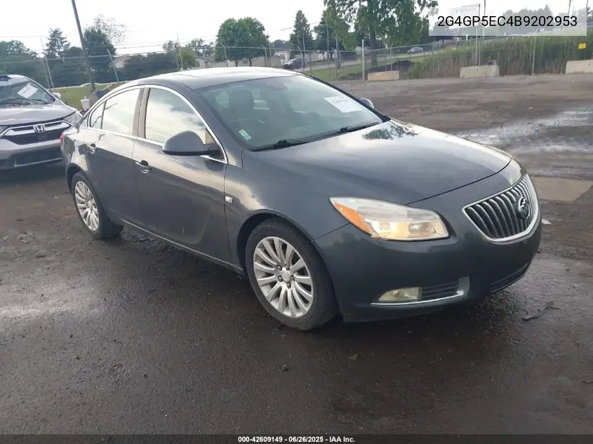 2011 Buick Regal Cxl Oshawa VIN: 2G4GP5EC4B9202953 Lot: 42609149