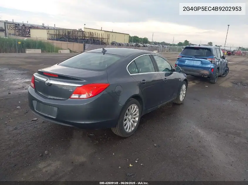 2011 Buick Regal Cxl Oshawa VIN: 2G4GP5EC4B9202953 Lot: 42609149