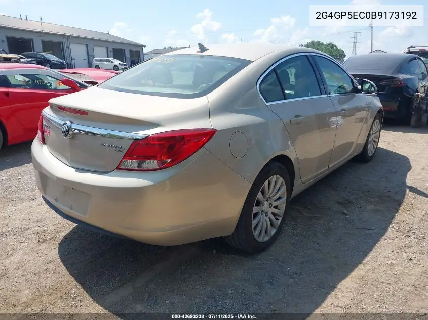 2011 Buick Regal Cxl Oshawa VIN: 2G4GP5EC0B9173192 Lot: 42693238