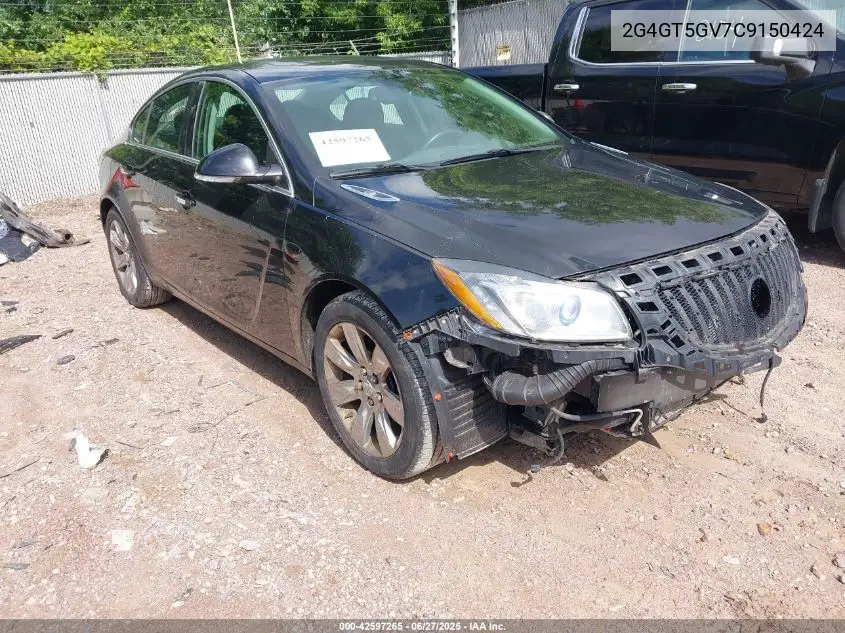 2012 Buick Regal Turbo - Premium 2 VIN: 2G4GT5GV7C9150424 Lot: 42597265