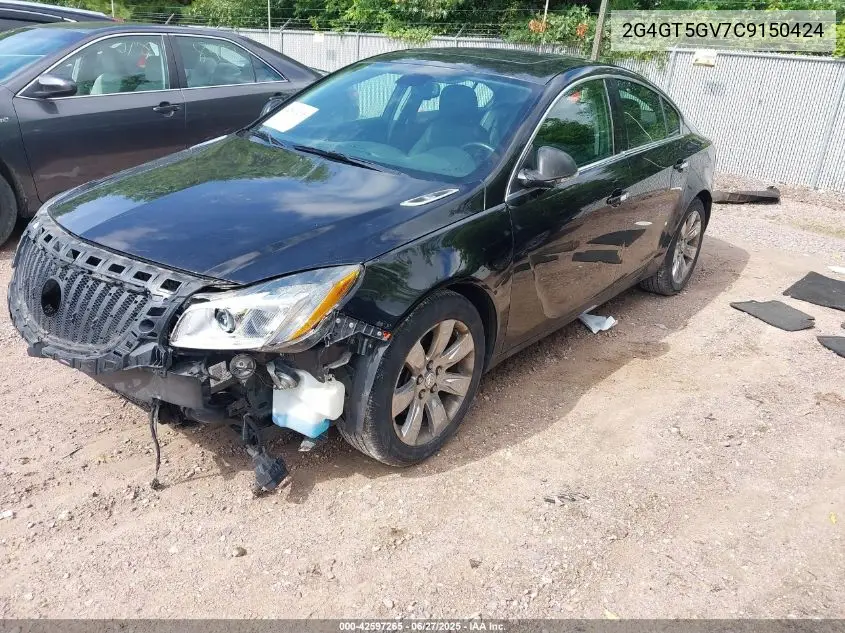 2012 Buick Regal Turbo - Premium 2 VIN: 2G4GT5GV7C9150424 Lot: 42597265