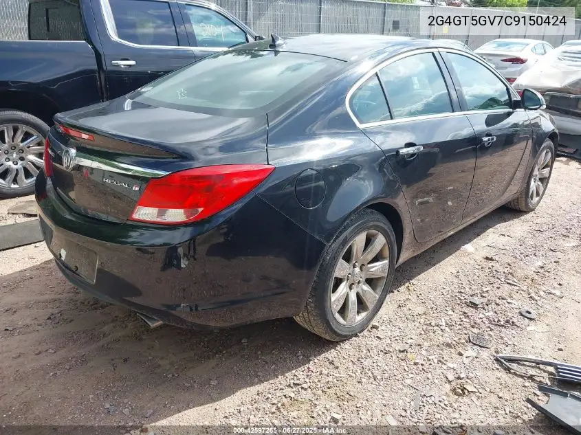 2012 Buick Regal Turbo - Premium 2 VIN: 2G4GT5GV7C9150424 Lot: 42597265