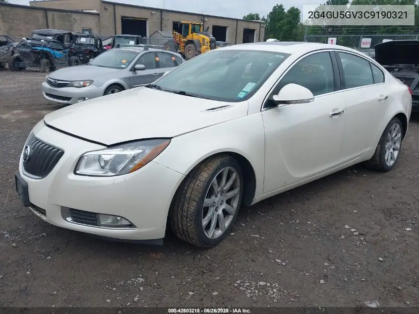 2012 Buick Regal Turbo - Premium 3 VIN: 2G4GU5GV3C9190321 Lot: 42603218