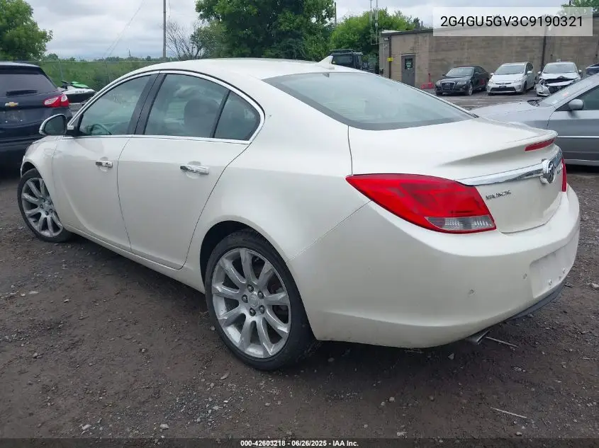 2012 Buick Regal Turbo - Premium 3 VIN: 2G4GU5GV3C9190321 Lot: 42603218