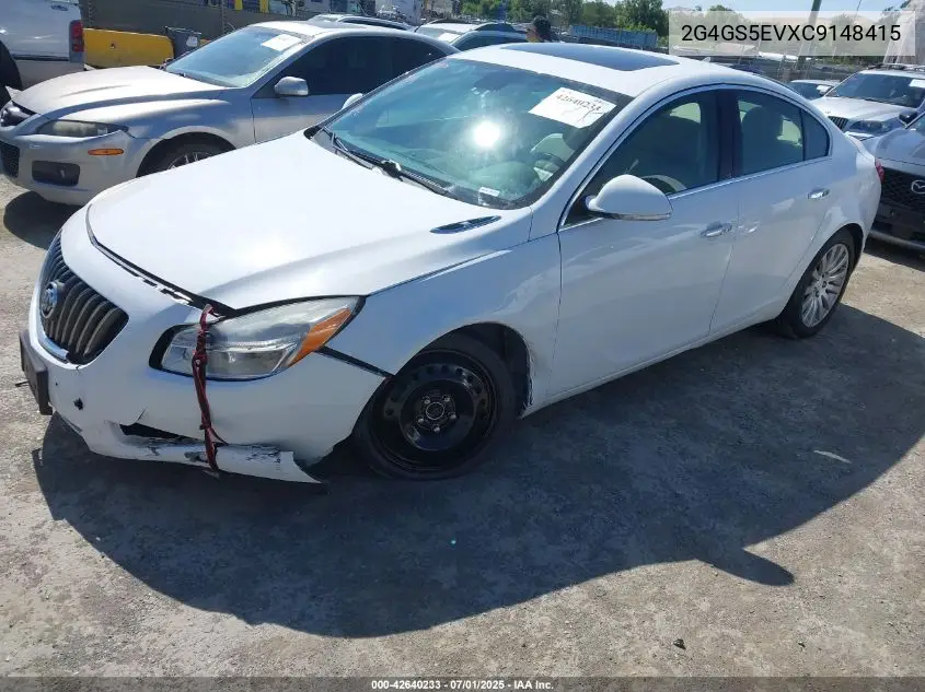 2012 Buick Regal Turbo - Premium 1 VIN: 2G4GS5EVXC9148415 Lot: 42640233