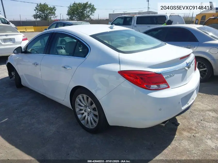 2012 Buick Regal Turbo - Premium 1 VIN: 2G4GS5EVXC9148415 Lot: 42640233