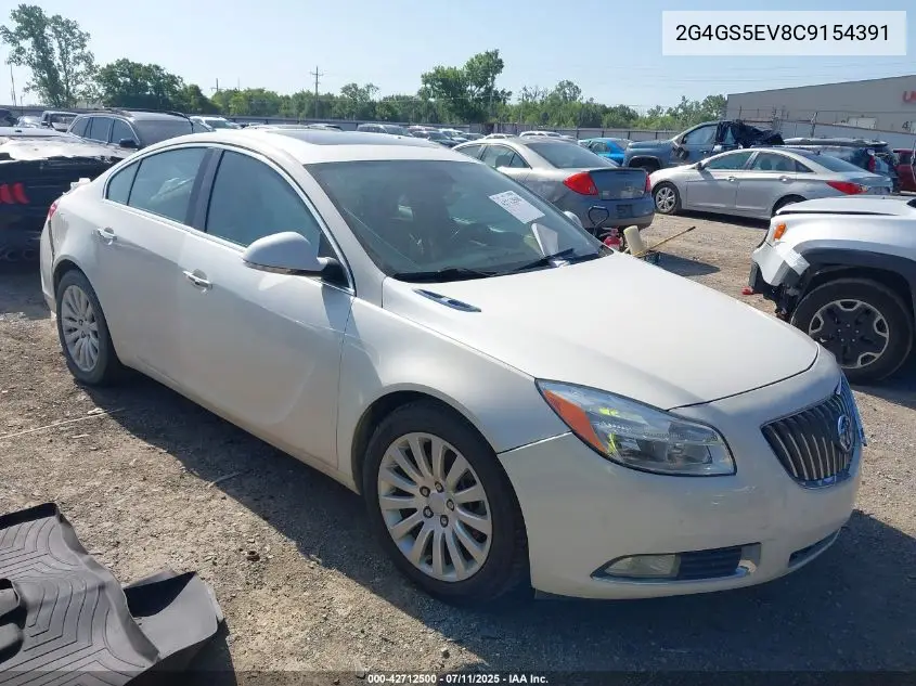 2012 Buick Regal Turbo - Premium 1 VIN: 2G4GS5EV8C9154391 Lot: 42712500