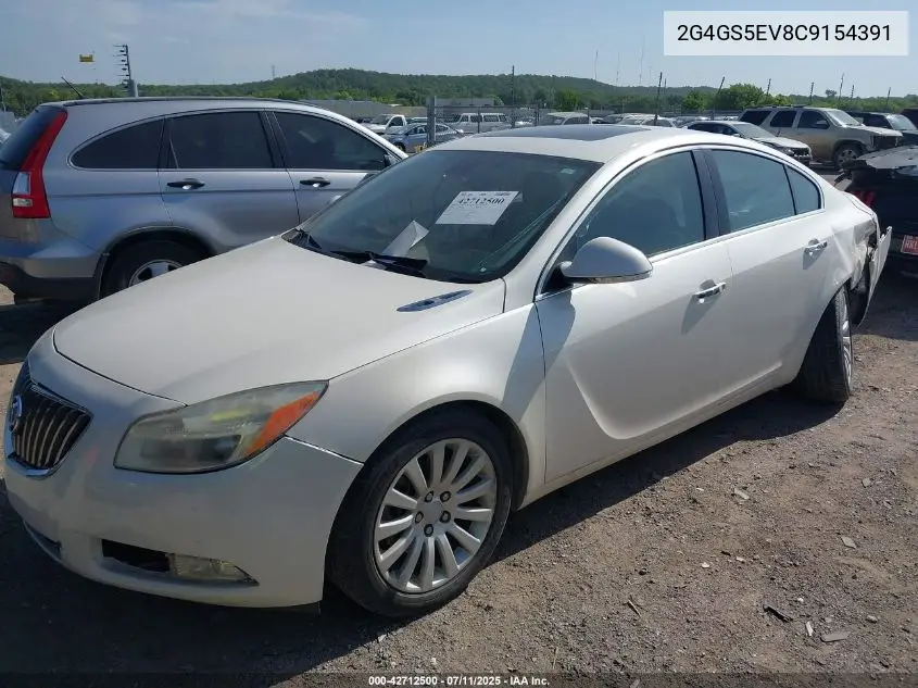 2012 Buick Regal Turbo - Premium 1 VIN: 2G4GS5EV8C9154391 Lot: 42712500