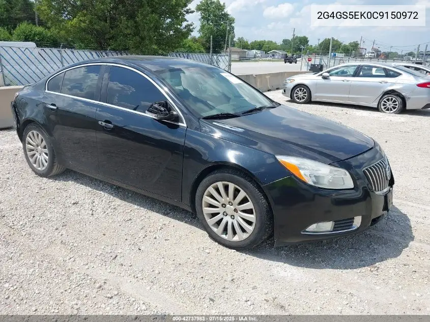 2012 Buick Regal Premium 1 VIN: 2G4GS5EK0C9150972 Lot: 42737983