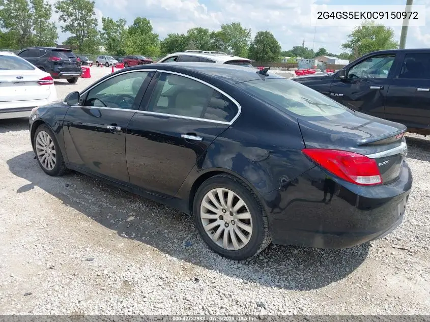 2012 Buick Regal Premium 1 VIN: 2G4GS5EK0C9150972 Lot: 42737983