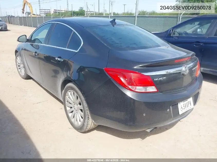 2013 Buick Regal Turbo - Premium 1 VIN: 2G4GS5EV0D9250078 Lot: 42279246