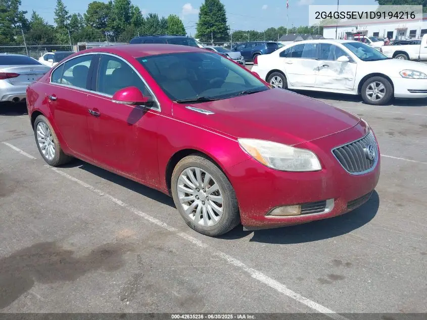 2013 Buick Regal Turbo - Premium 1 VIN: 2G4GS5EV1D9194216 Lot: 42635236