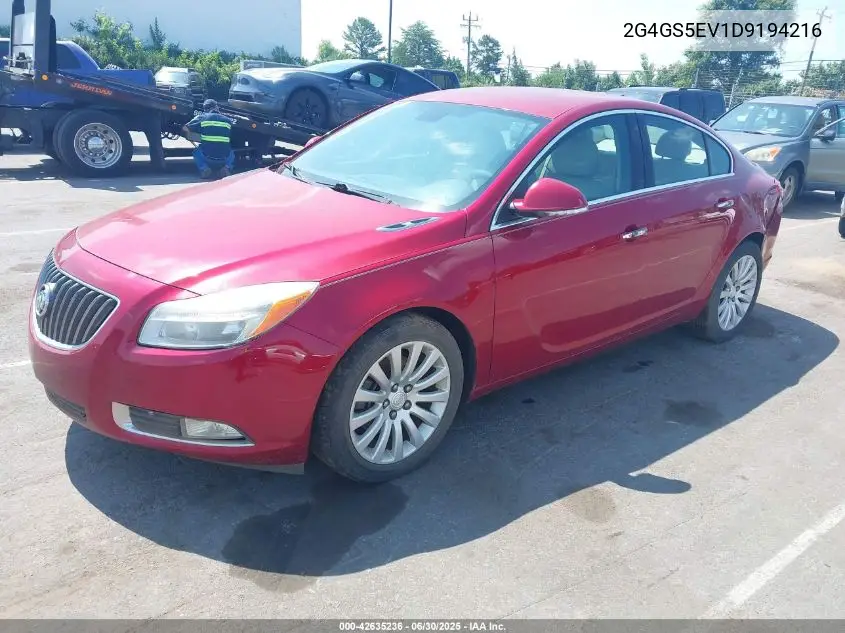 2013 Buick Regal Turbo - Premium 1 VIN: 2G4GS5EV1D9194216 Lot: 42635236
