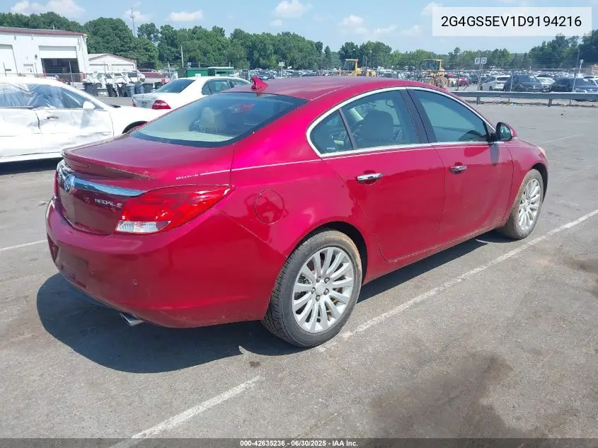 2013 Buick Regal Turbo - Premium 1 VIN: 2G4GS5EV1D9194216 Lot: 42635236