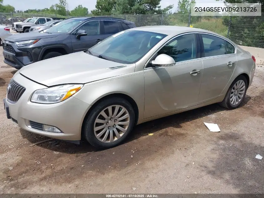 2013 Buick Regal Turbo - Premium 1 VIN: 2G4GS5EV0D9213726 Lot: 42702141