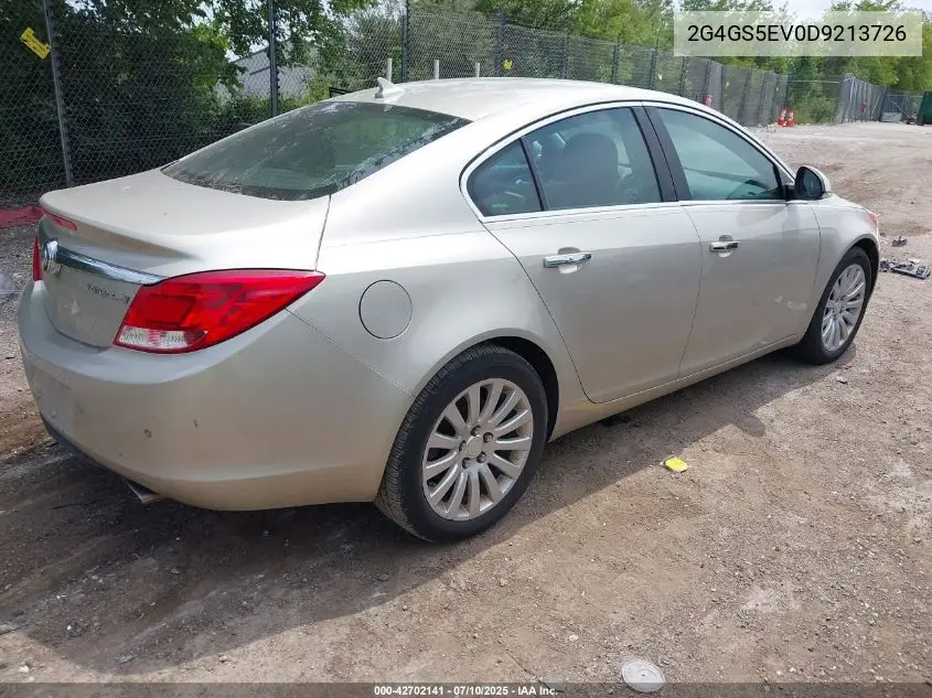 2013 Buick Regal Turbo - Premium 1 VIN: 2G4GS5EV0D9213726 Lot: 42702141