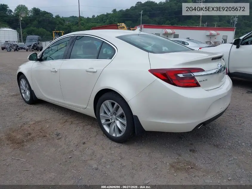 2014 Buick Regal Turbo VIN: 2G4GK5EX3E9205672 Lot: 42609290