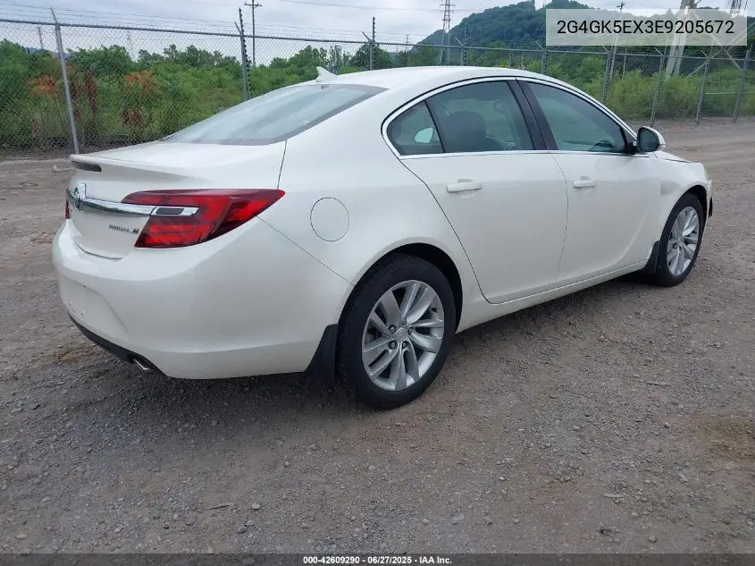 2014 Buick Regal Turbo VIN: 2G4GK5EX3E9205672 Lot: 42609290
