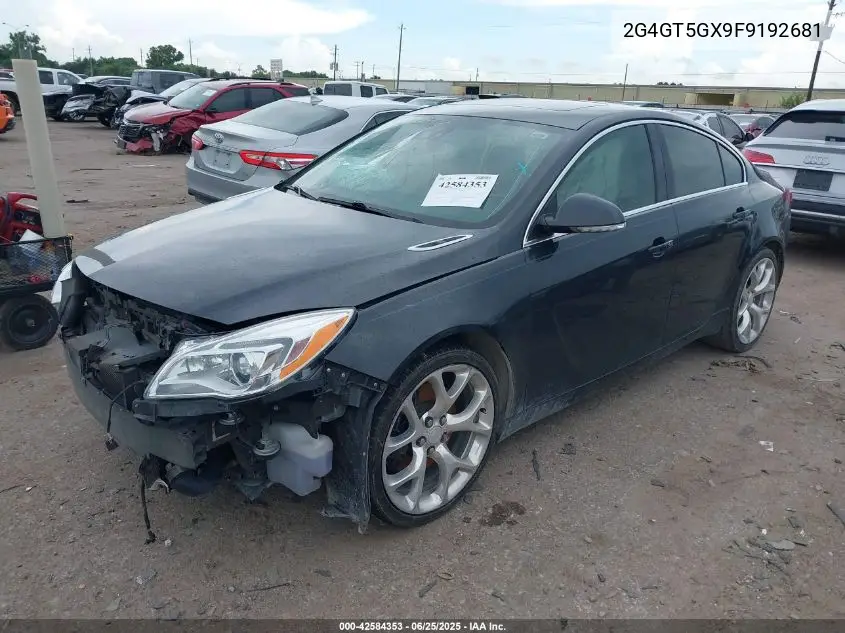 2015 Buick Regal Gs VIN: 2G4GT5GX9F9192681 Lot: 42584353