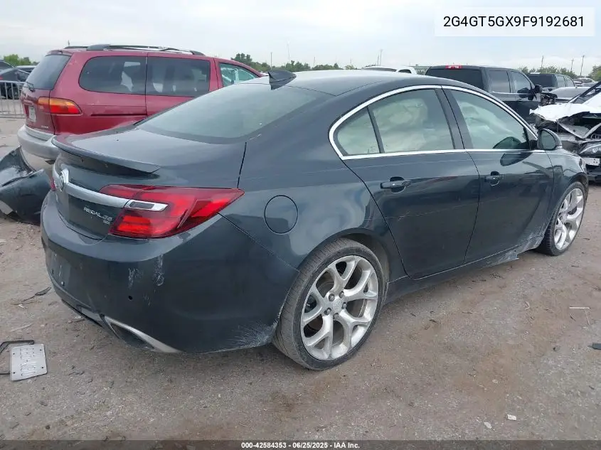2015 Buick Regal Gs VIN: 2G4GT5GX9F9192681 Lot: 42584353