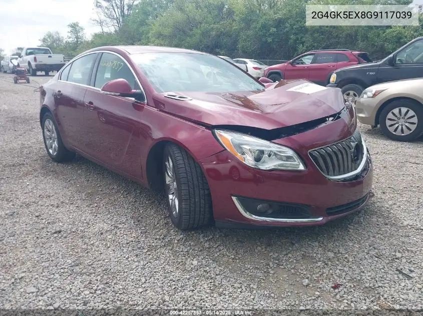 2016 Buick Regal Turbo VIN: 2G4GK5EX8G9117039 Lot: 42257857