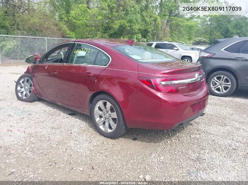 2016 Buick Regal Turbo VIN: 2G4GK5EX8G9117039 Lot: 42257857