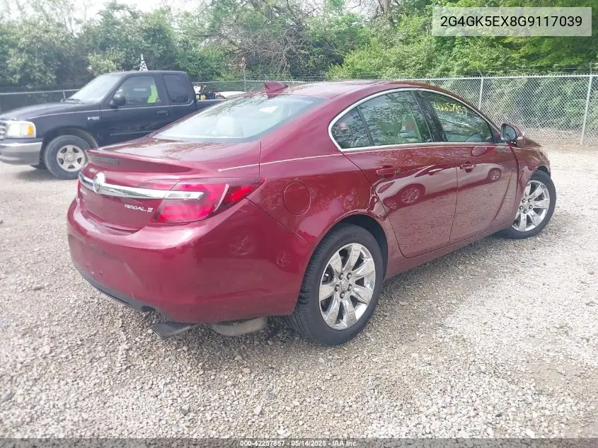 2016 Buick Regal Turbo VIN: 2G4GK5EX8G9117039 Lot: 42257857