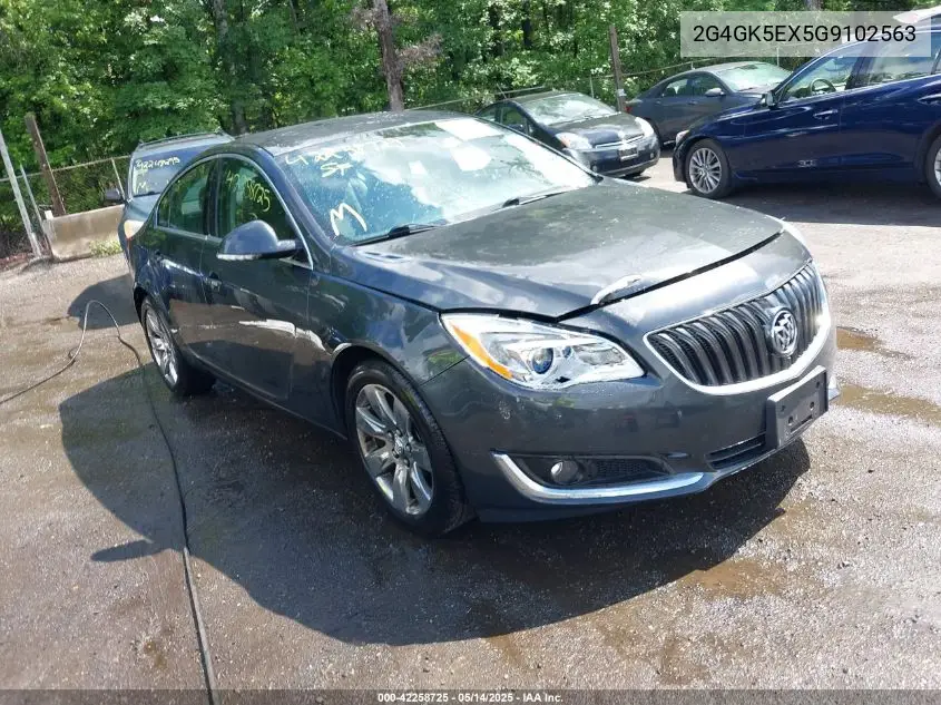 2016 Buick Regal Turbo VIN: 2G4GK5EX5G9102563 Lot: 42258725