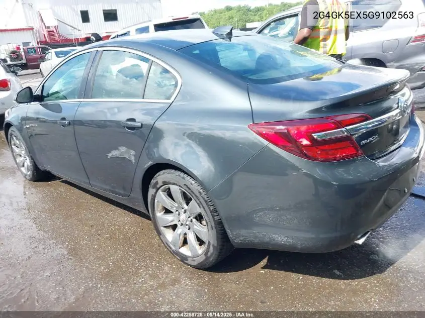 2016 Buick Regal Turbo VIN: 2G4GK5EX5G9102563 Lot: 42258725
