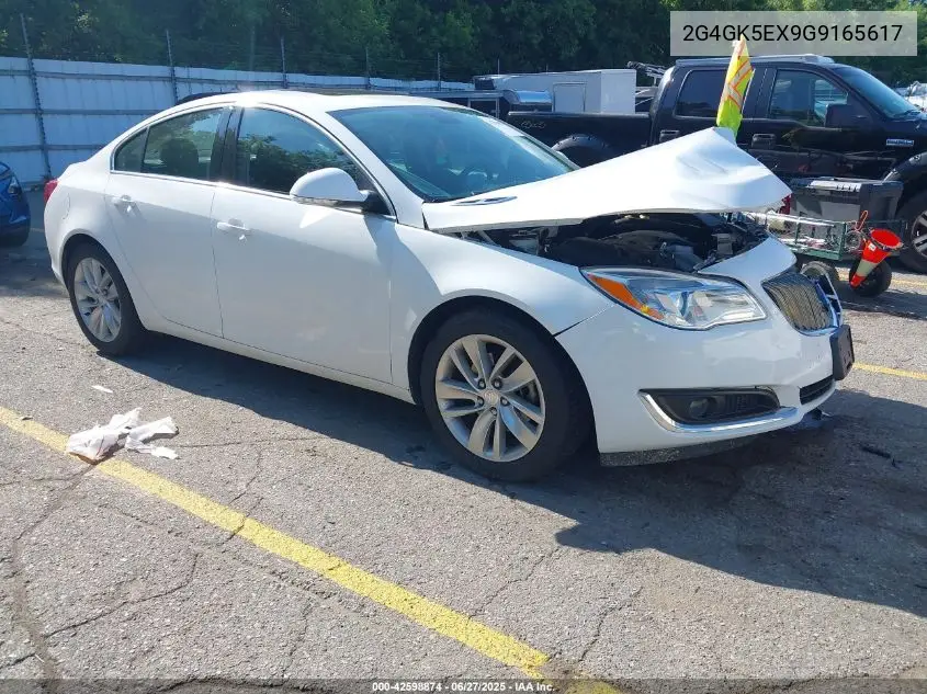 2016 Buick Regal Turbo VIN: 2G4GK5EX9G9165617 Lot: 42598874