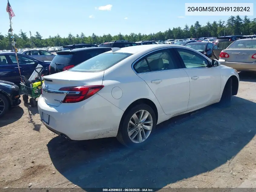2017 Buick Regal Turbo VIN: 2G4GM5EX0H9128242 Lot: 42589033