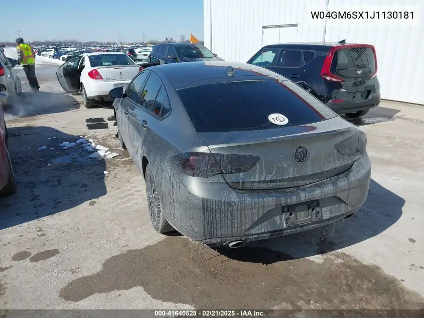 2018 Buick Regal Sportback Preferred Ii VIN: W04GM6SX1J1130181 Lot: 41640528