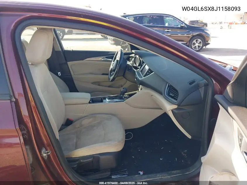 2018 Buick Regal Sportback Preferred VIN: W04GL6SX8J1158093 Lot: 41976400