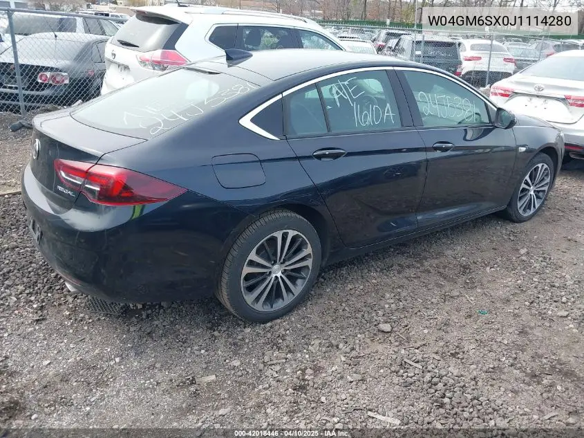 2018 Buick Regal Sportback Preferred Ii VIN: W04GM6SX0J1114280 Lot: 42018446
