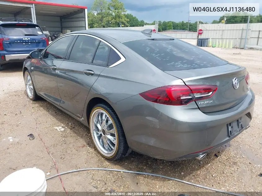 2018 Buick Regal Sportback Preferred VIN: W04GL6SX4J1136480 Lot: 42472510
