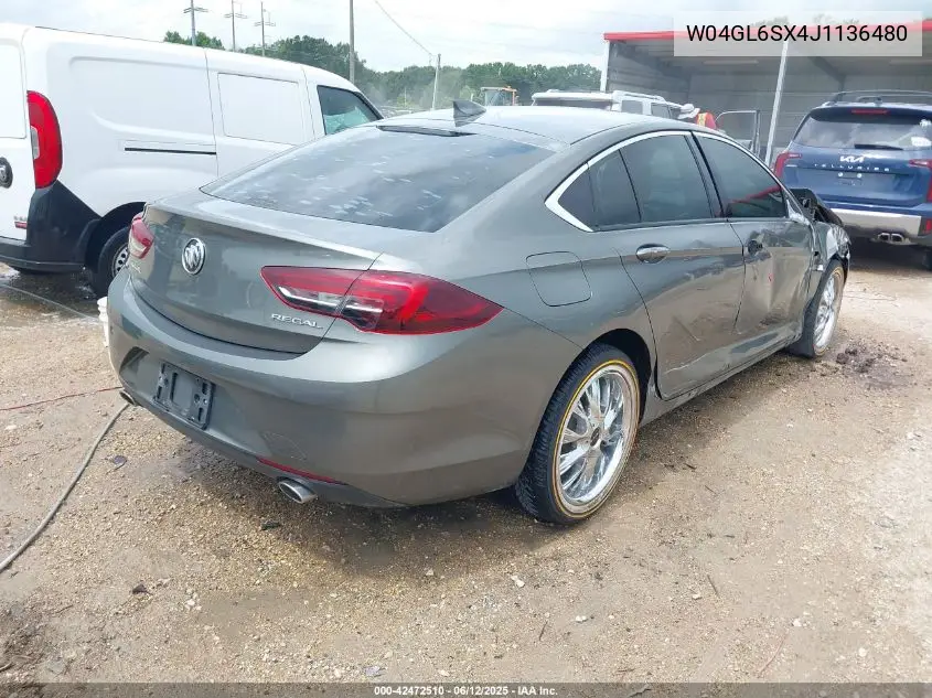 2018 Buick Regal Sportback Preferred VIN: W04GL6SX4J1136480 Lot: 42472510