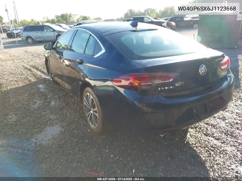2018 Buick Regal Sportback Essence VIN: W04GP6SX6J1123668 Lot: 42718389