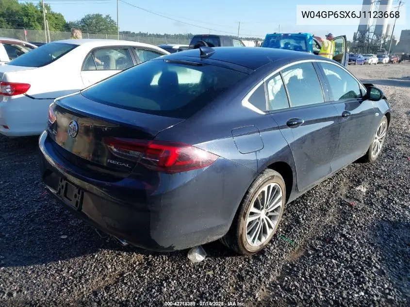 2018 Buick Regal Sportback Essence VIN: W04GP6SX6J1123668 Lot: 42718389