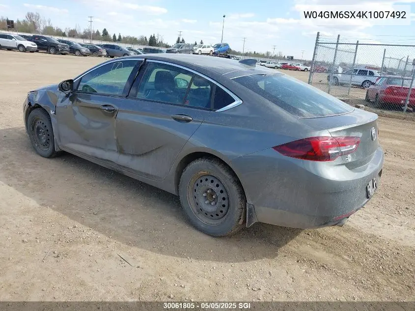 2019 Buick Regal Preferred Ii VIN: W04GM6SX4K1007492 Lot: 30061805