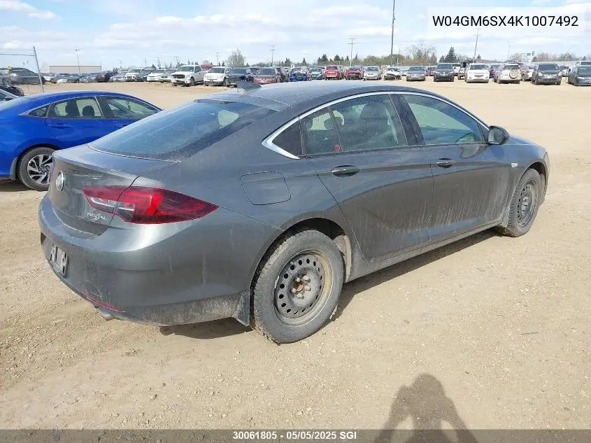2019 Buick Regal Preferred Ii VIN: W04GM6SX4K1007492 Lot: 30061805