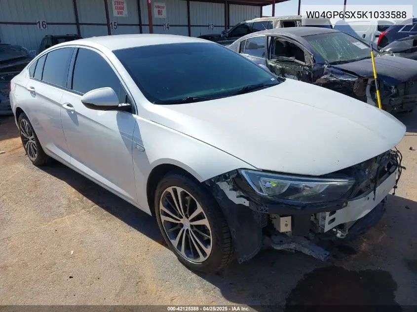 2019 Buick Regal Sportback Fwd Essence VIN: W04GP6SX5K1033588 Lot: 42125388