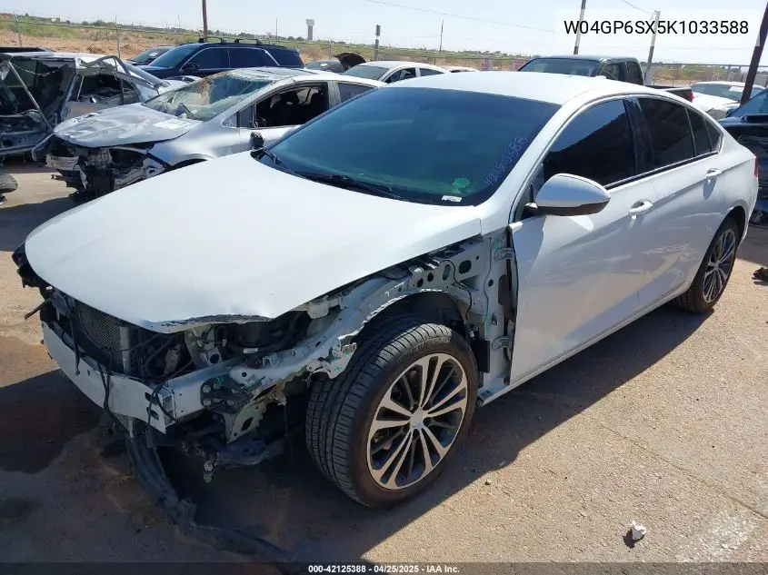 2019 Buick Regal Sportback Fwd Essence VIN: W04GP6SX5K1033588 Lot: 42125388