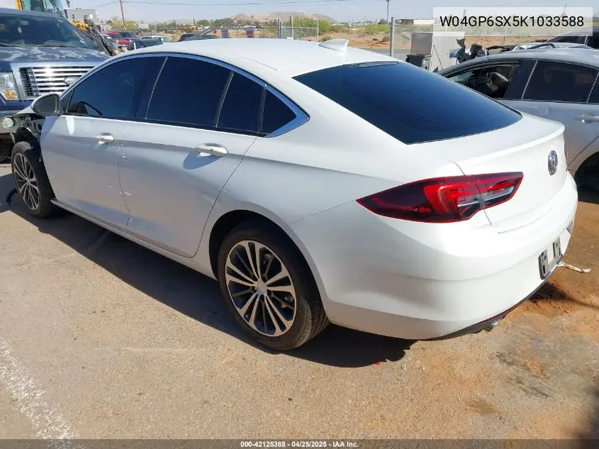 2019 Buick Regal Sportback Fwd Essence VIN: W04GP6SX5K1033588 Lot: 42125388