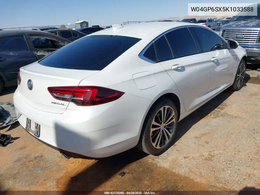 2019 Buick Regal Sportback Fwd Essence VIN: W04GP6SX5K1033588 Lot: 42125388